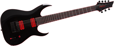 Schecter Sunset-7 ET Red Dawn Baritone &bull; Gloss Black