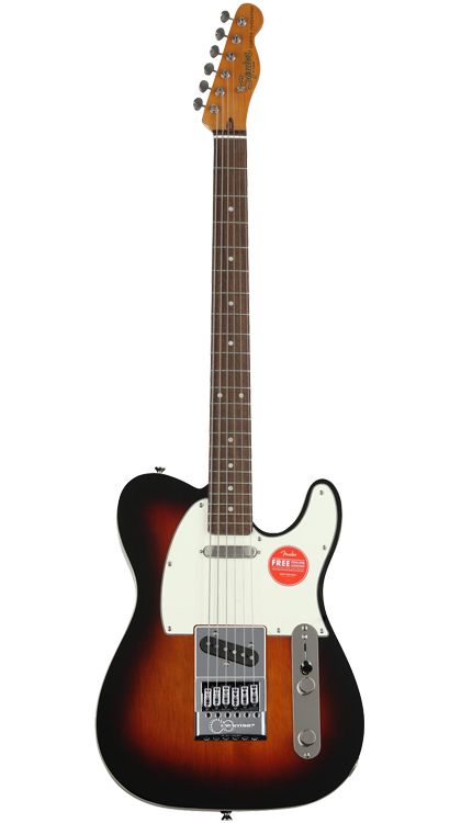 Squier Classic Vibe Baritone Custom Telecaster • 3-Color Sunburst • EverTune AfterMarket Upgrade