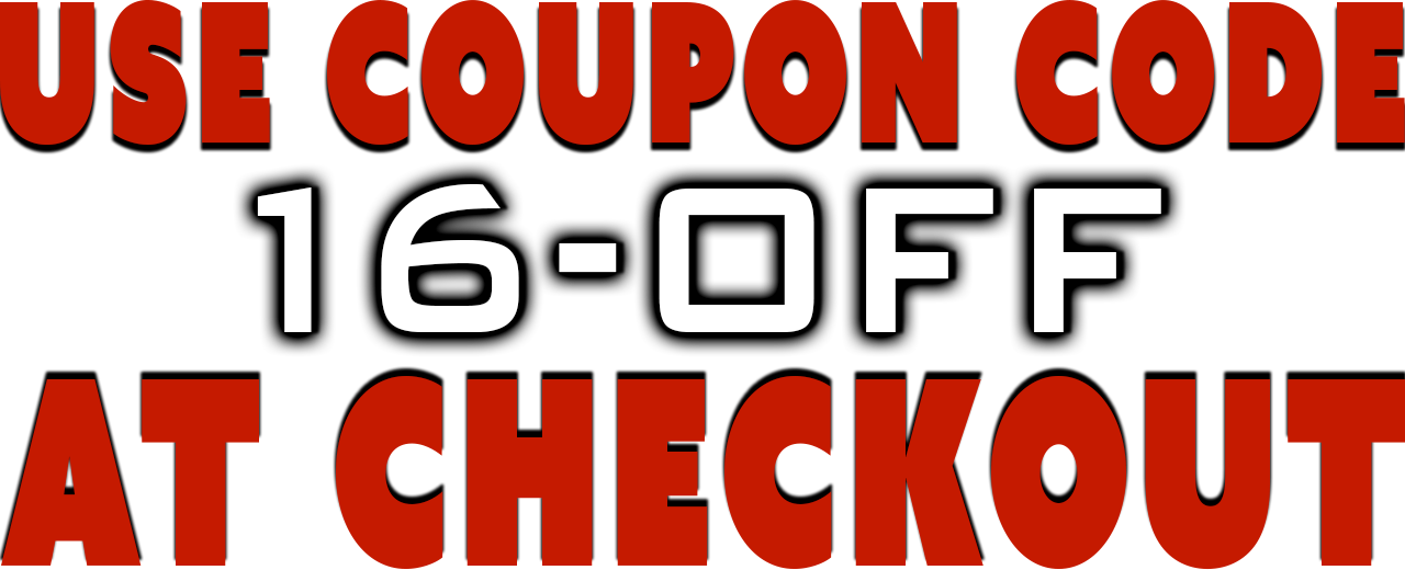Use coupon code 16-OFF at checkout