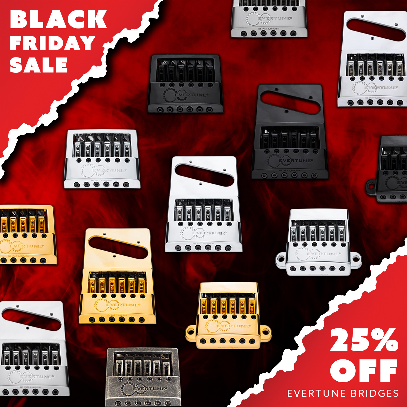 25% OFF Standard Scale EverTune Bridges