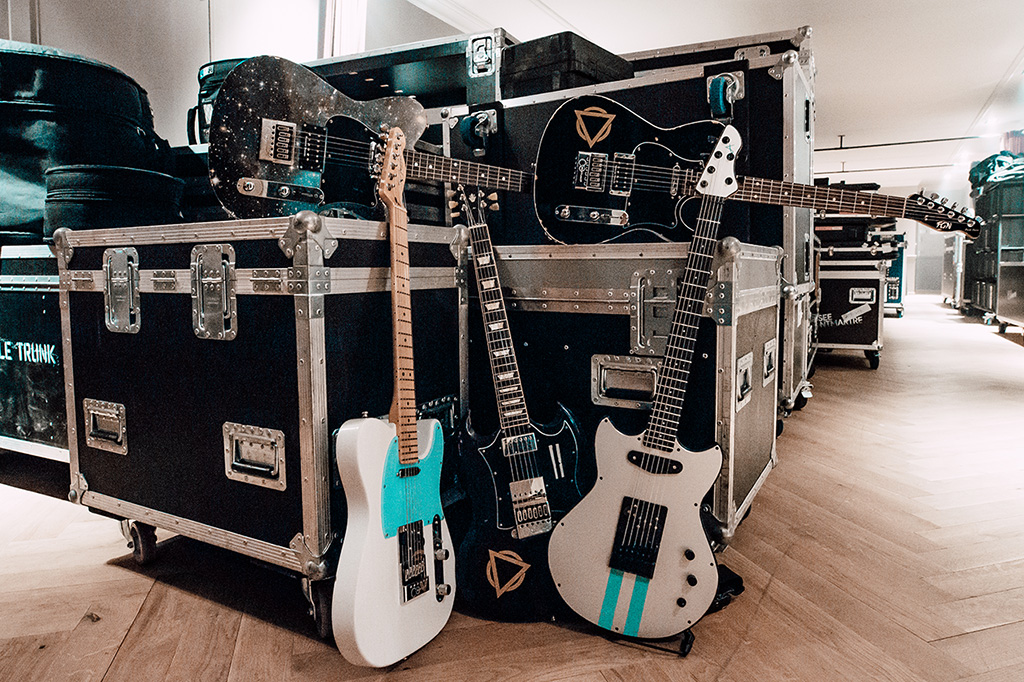 Enter Shikari's arsenal of EverTune equipped guitars