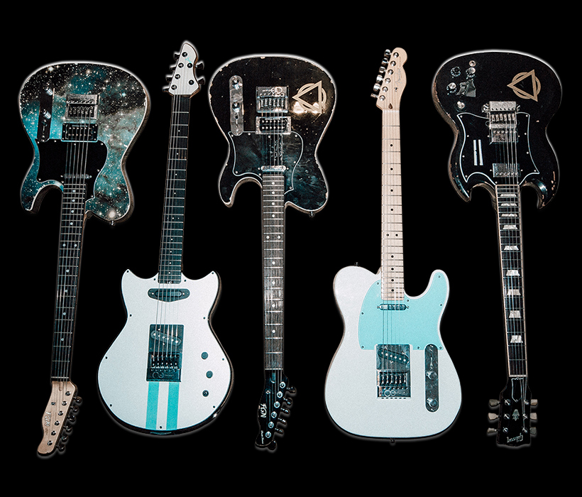 Enter Shikari's arsenal of EverTune equipped guitars
