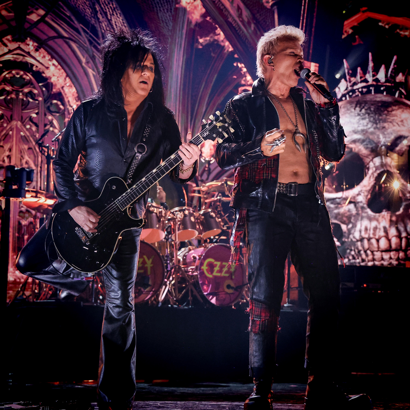 Steve Stevens and Billy Idol at Ozzy's 2024 Rock n Roll Hall of Fame Induction