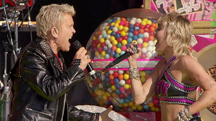2021 Super Bowl 'TikTok Tailgate' Performance w/ Billy Idol and Miley Cyrus