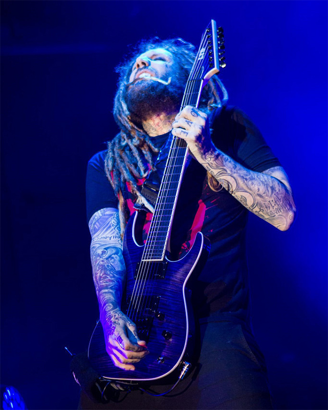 Brian Head Welch with his signature SH-7 ESP LTD model